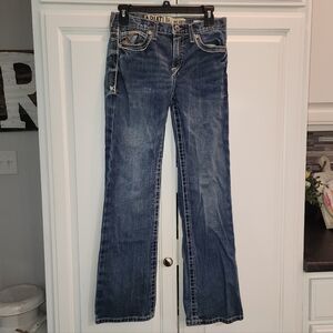 Ariat Boys Size 14 Dark Blue Relaxed Jeans